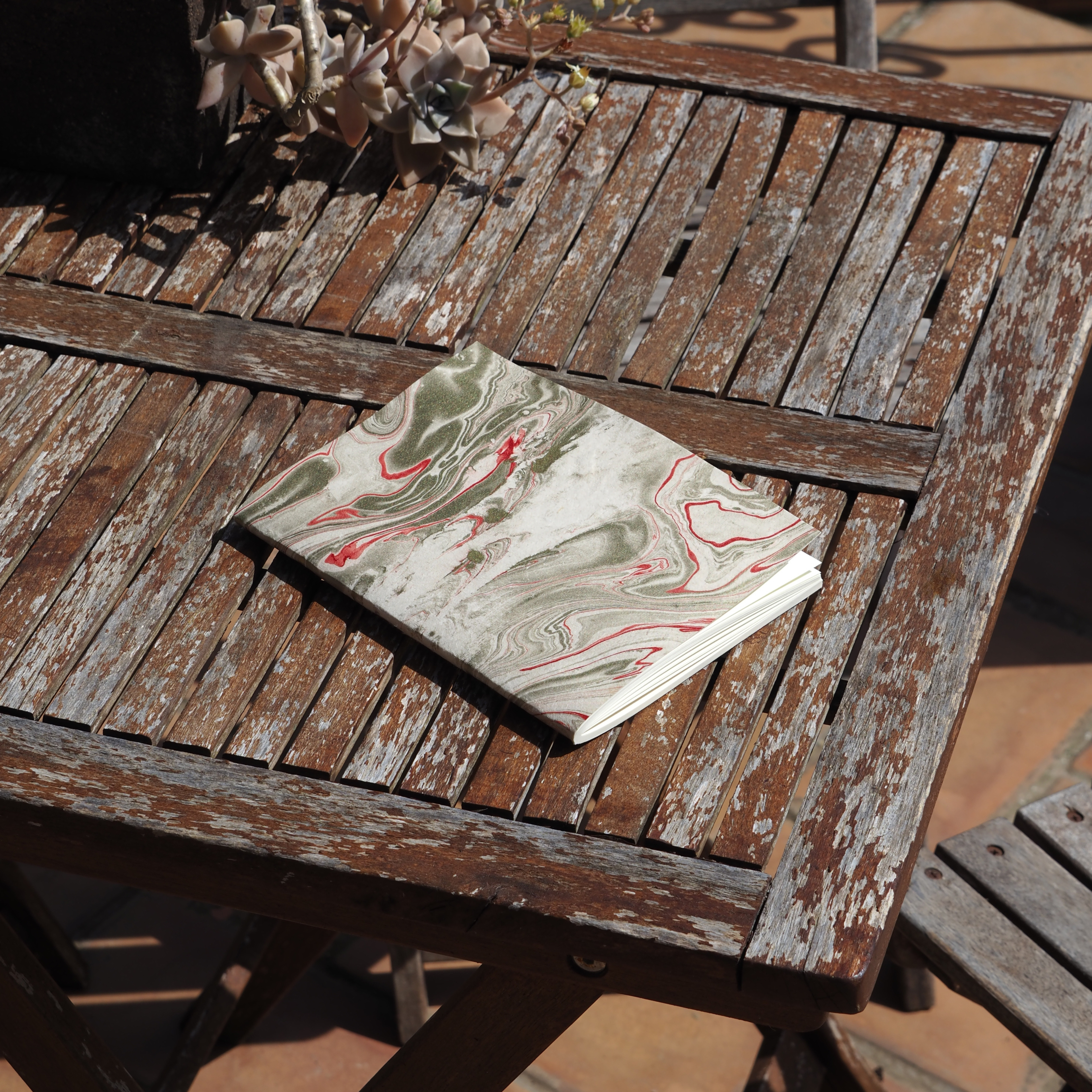 Floretes · Notebook with handmade cotton paper cover