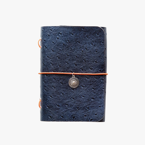 Orange Iris · Refillable Leather Case